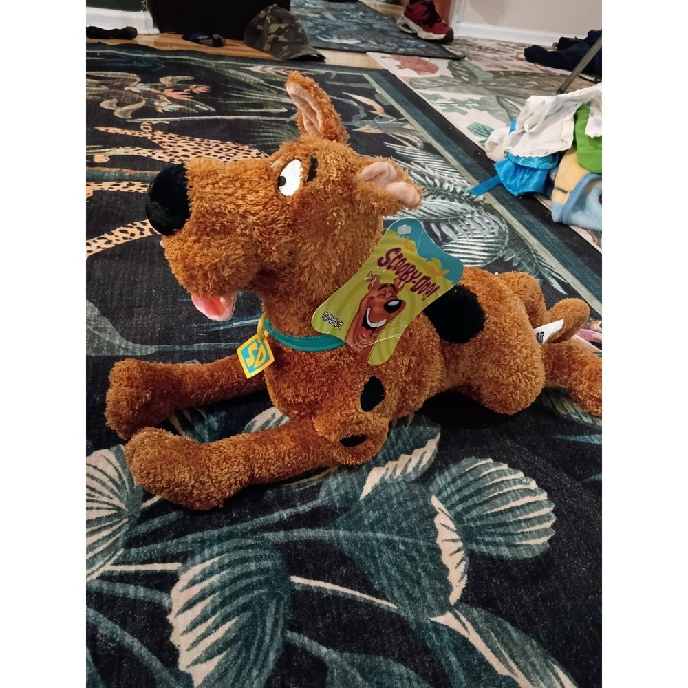 Vintage 2002 Scooby Doo Plush 20" Six Flags Edition Hang Tag New